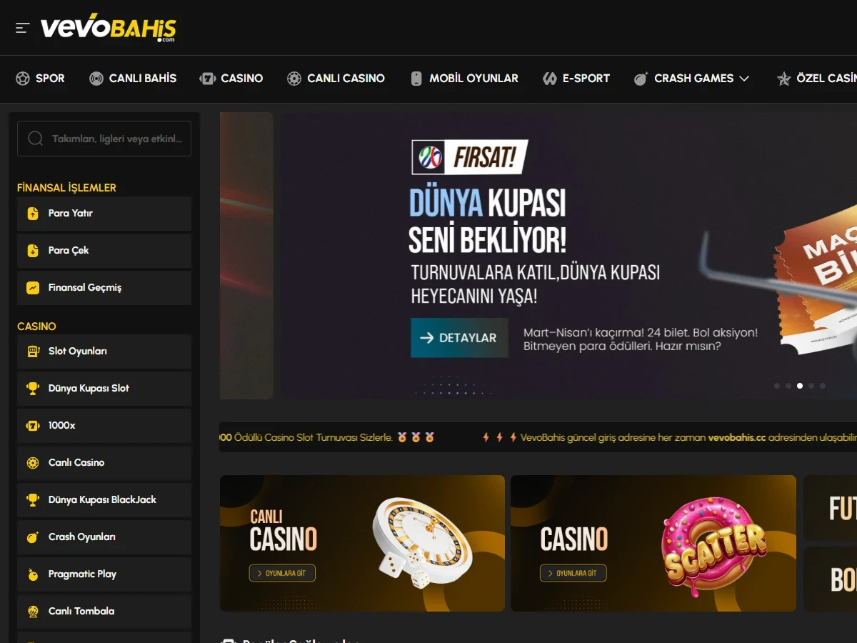 Vevobahis Giriş